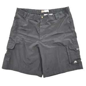 Nike ACG Mens Cargo Shorts Charcoal Grey Large All Conditions Gear Hiking Trail